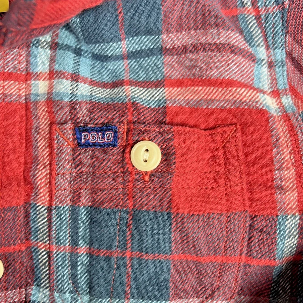 Ralph Lauren Plaid Button Down Size 3 3T Long Sleeve Shirt‎ Preppy Academia